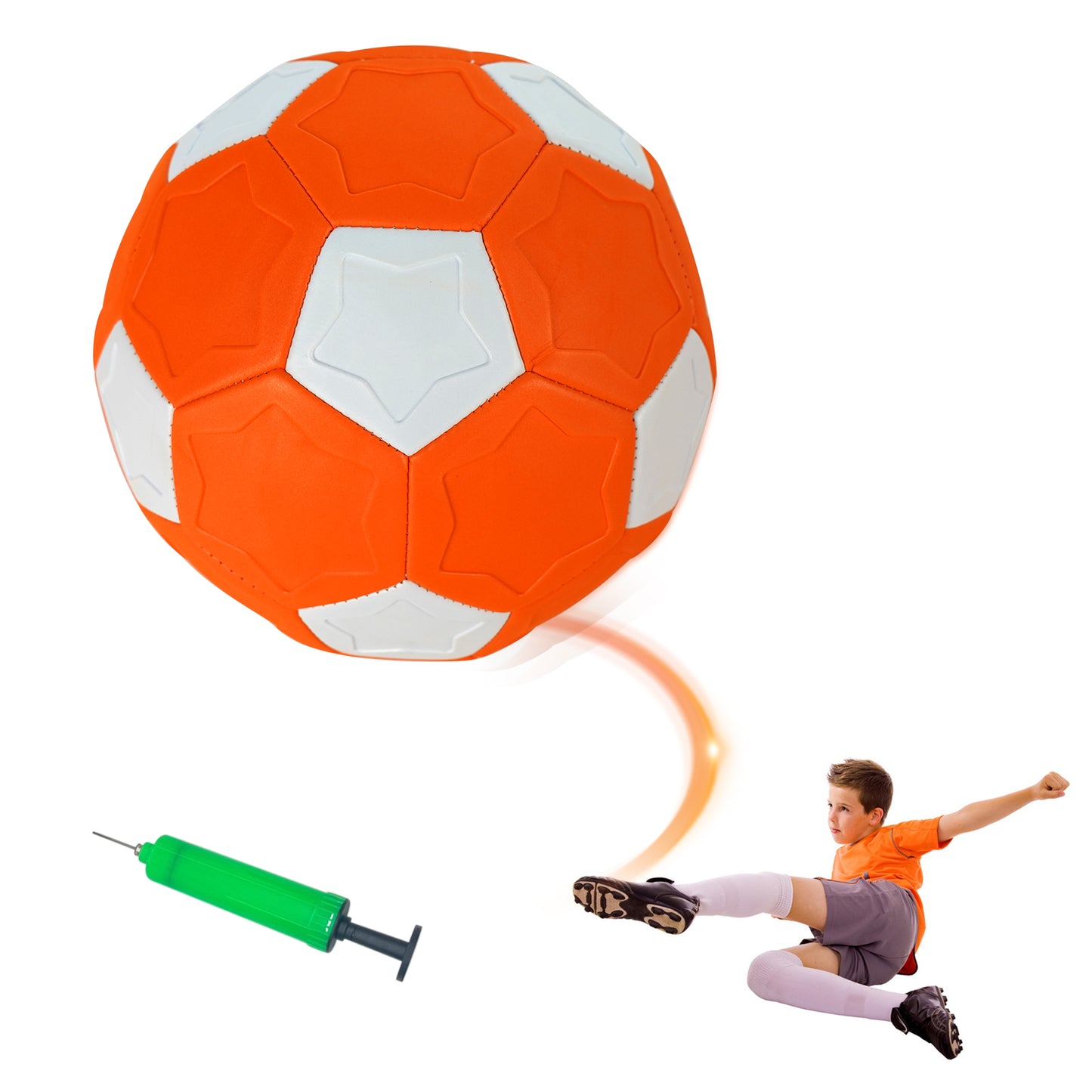 Toy Soccer Ball Size 4 for Kids, Indoor and Outdoor Play, Light & Soft Toy Ball for Toddlers Safe Play