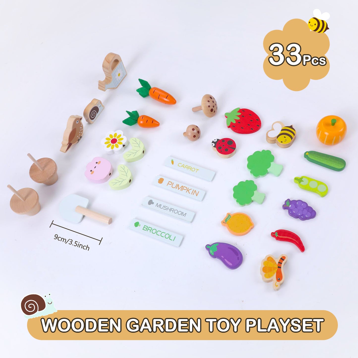 🌻💦Wooden Flower Garden Toy Playset for Toddlers