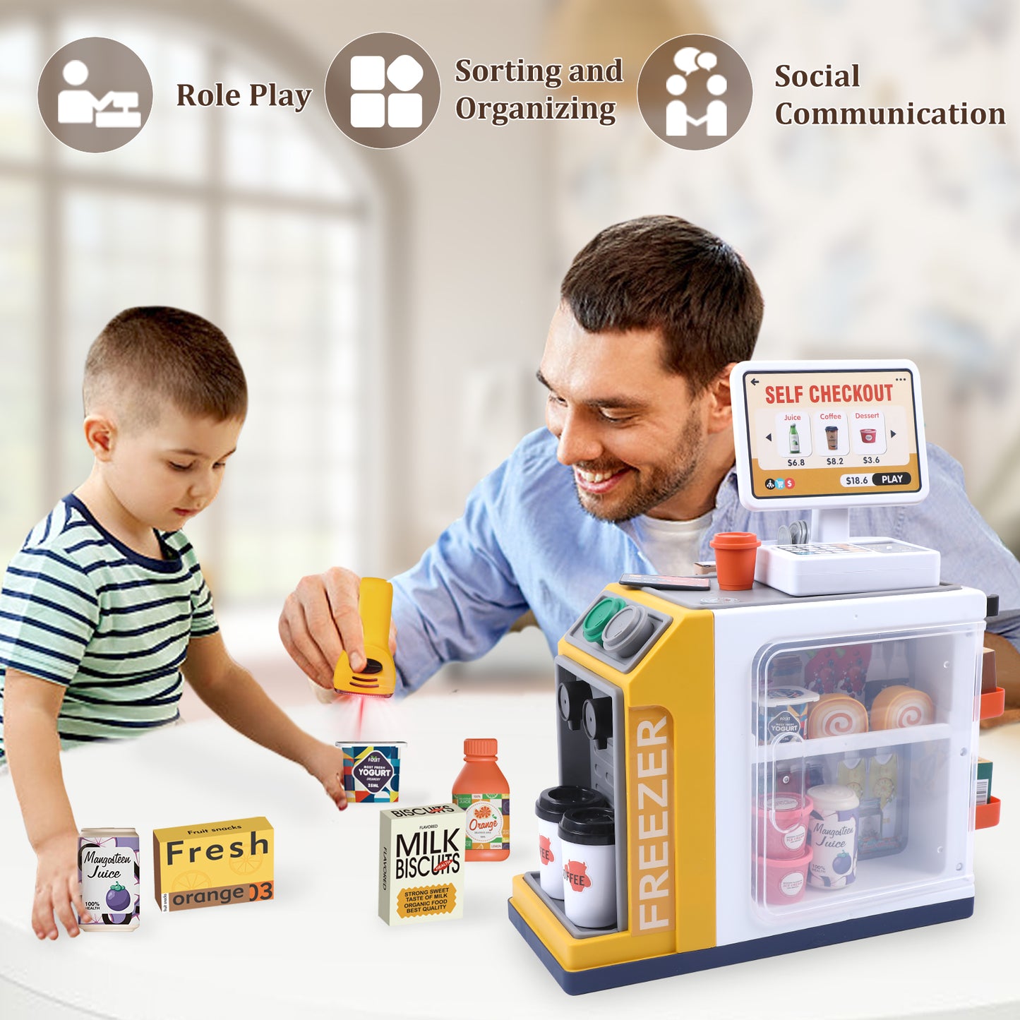 🙌Cash Register Playset for Kids 🔥Free Shipping