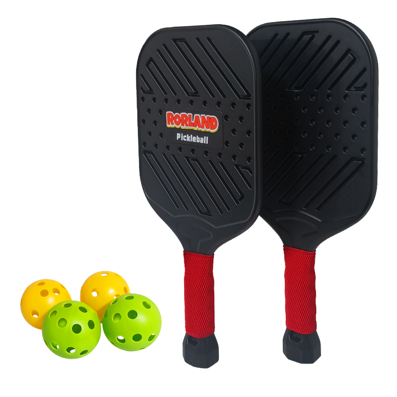 RORLAND Lightweight Pickleball Paddles Set of 2, Plastic Frame for Children Practice