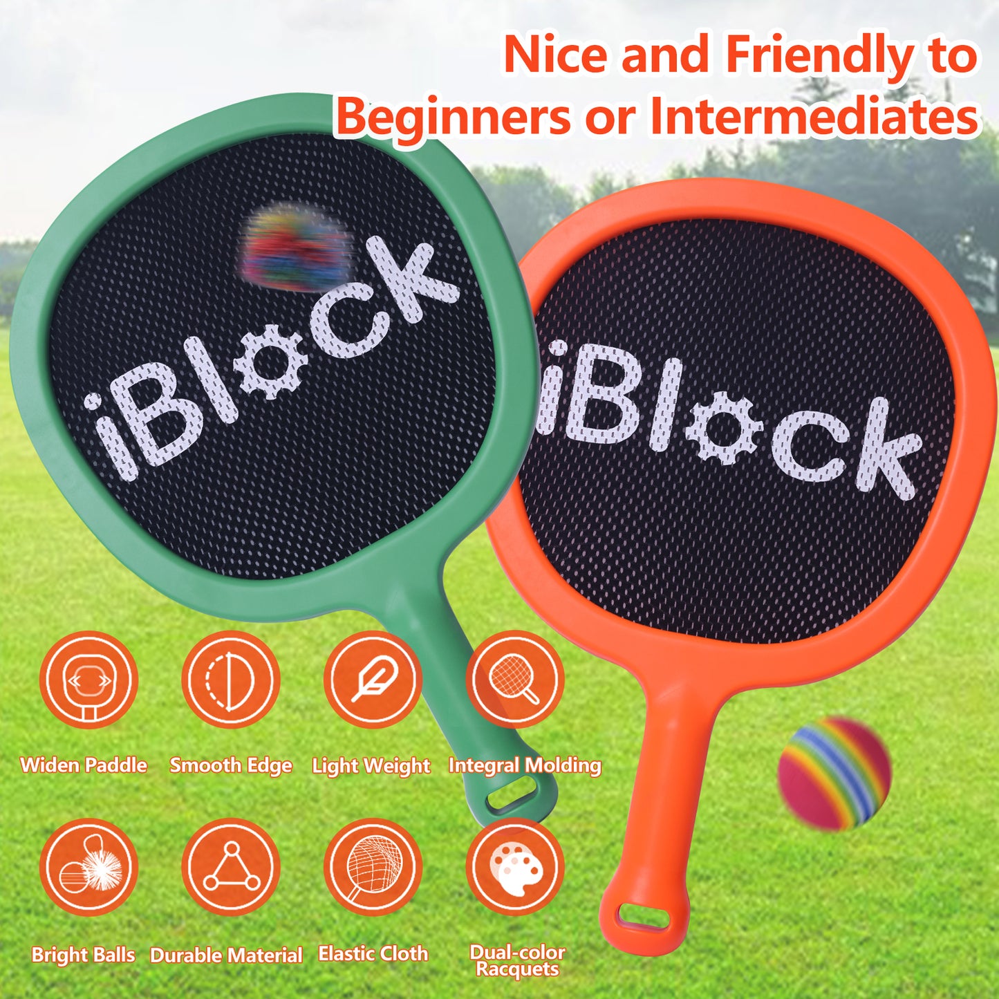 Happy Racket for Both Children and Adults Indoor or Outdoor Activities, Friendly to Beginners