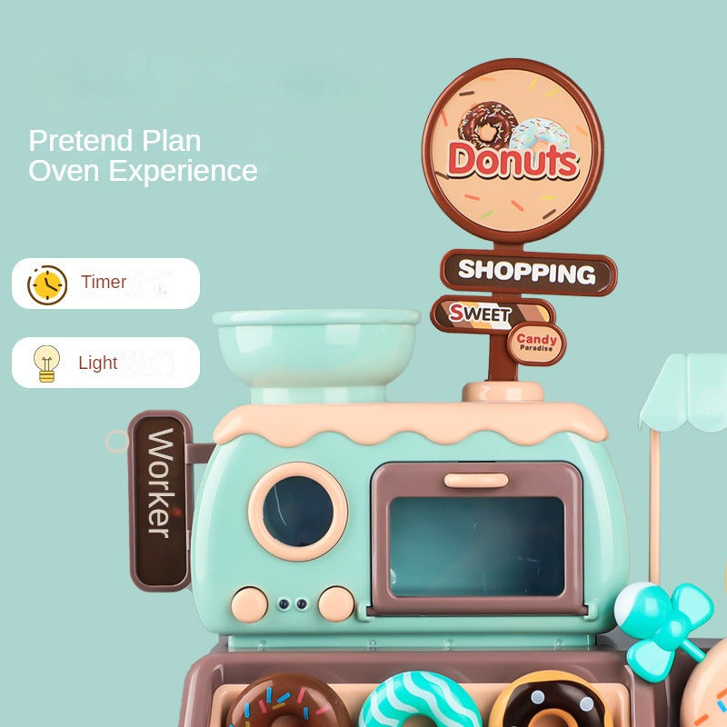 Donut Store for Toddlers Pretend Play Game, Light and Sound Interaction