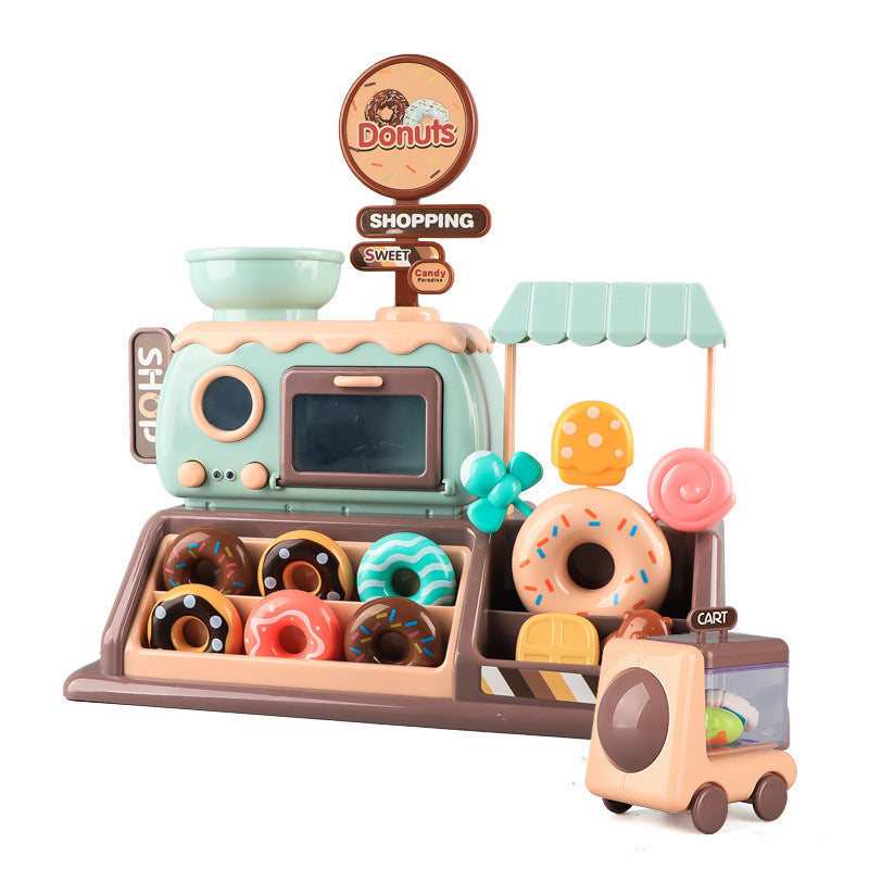 Donut Store for Toddlers Pretend Play Game, Light and Sound Interaction