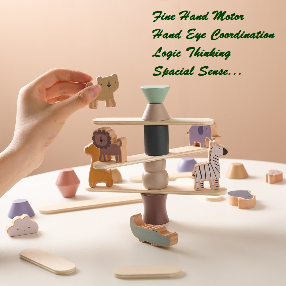 Stacking Block Toy of Balance Game for Toddlers and Kids